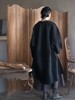 Boboutic 26SS 碳黑丝棉麻廓形长外套 商品缩略图3