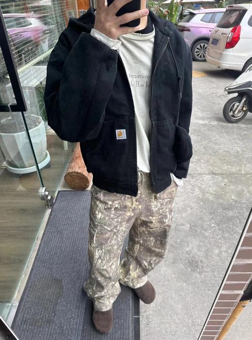 F032962美式工装风水洗做旧牛仔工装连帽夹克外套男女同款 商品图14