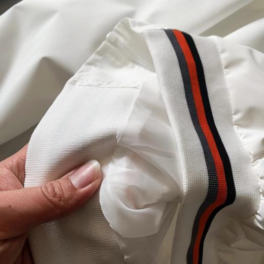 F032916春季新款度假风条纹撞色立领休闲拉链夹克外套 商品图13