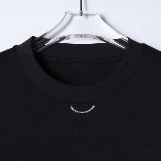 SDSA男装2026新款高贵轻奢潮牌毛边侧缝线金属小圆环短袖T恤百搭 商品图1