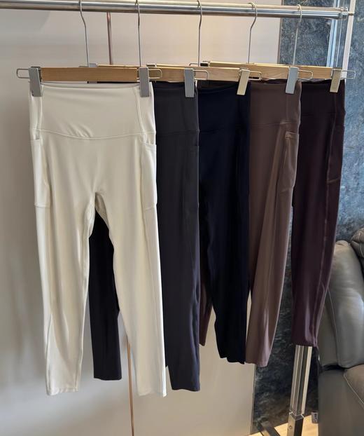 F032990新款弹力高腰收腹运动健身跑步薄款瑜伽打底裤 商品图3