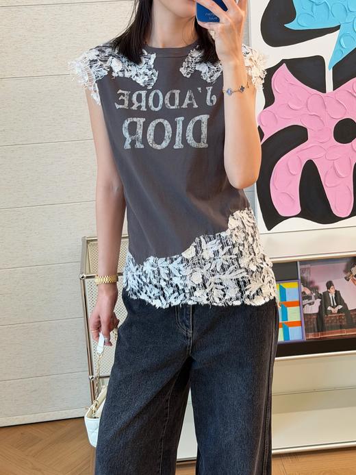 迪奥 2026最新款 超重工蕾丝T恤 商品图4