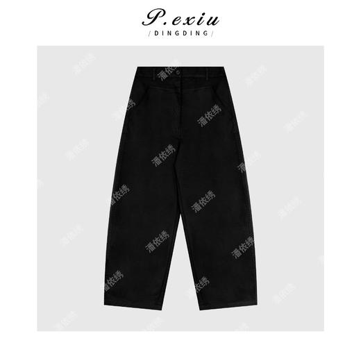 03-5潘依绣丁丁宠粉复古百搭休闲阔腿裤Q18943 商品图0