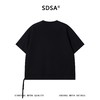SDSA男装2026新款高贵轻奢纯色侧摆抽绳刺绣字母圆领短袖T恤百搭 商品缩略图4