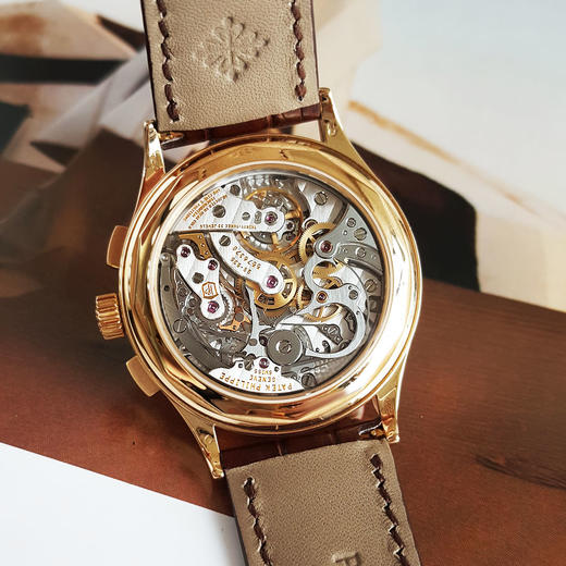 【95新】Patek Philippe 百达翡丽5170J-001手动机械机芯计时39MM（男款）复杂功能时计系列18K黄金160326AK07 商品图6