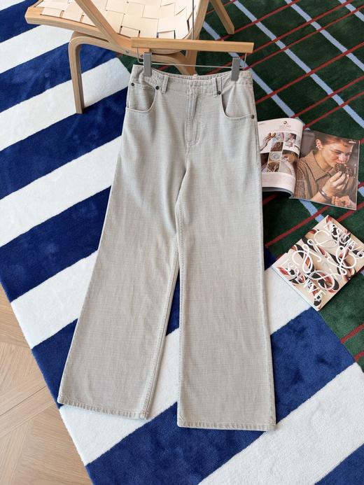 芬迪 新款重工裸灰色牛仔裤 商品图9