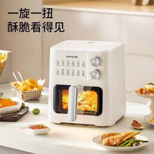 九阳空气炸锅6L免翻面金属内腔可视窗双旋钮多功能无油低脂电炸锅 商品图2