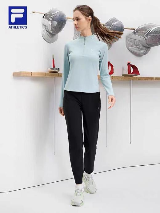 F032939青春减龄收腰拼接剪裁柔软舒适亲肤立领长袖打底衣 商品图6