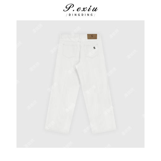 03-5潘依绣丁丁宠粉韩系百搭慵懒风直筒牛仔裤Q5845 商品图1