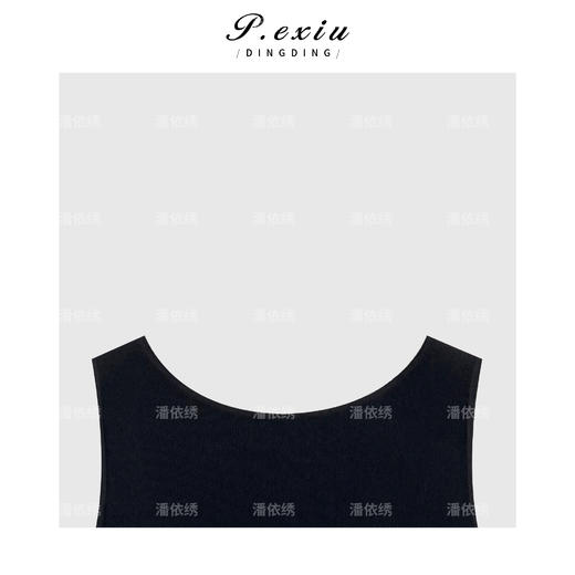 03-5潘依绣丁丁宠粉简约款后背深V背心Q13839 商品图2