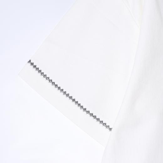 SDSA男装2026新款高贵轻奢竖纹肌理撞色明线宽松短袖T恤百搭休闲 商品图3