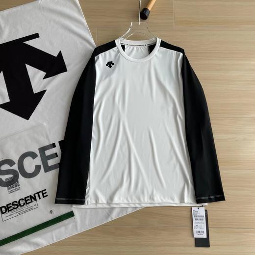 F032923三色拼接舒适运动训练服薄款T恤运动打底衫长袖 商品图9