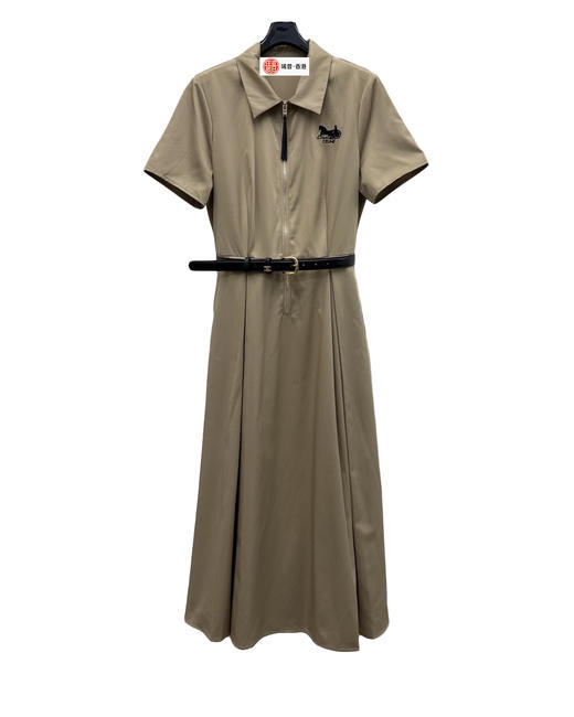 女款刺绣腰带连衣裙zh008 商品图0