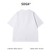 SDSA男装2026新款高贵轻奢美式贴布刺绣字母设计圆领短袖T恤百搭 商品缩略图4