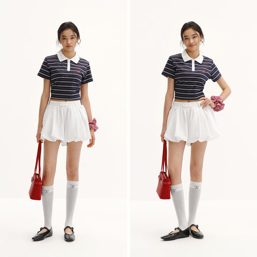 商场同款|森马休闲裤女夏季宽松花苞裙裤2026新款少女感可爱短裤 商品图4