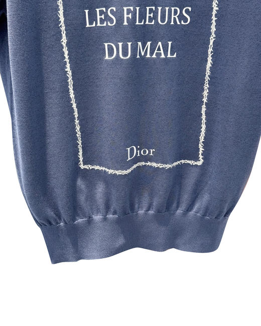 女款丝质刺绣印花短袖针织衫 明星同款la010 商品图2