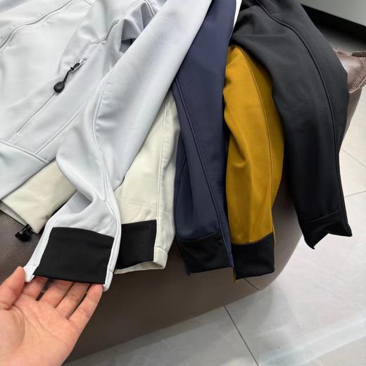 F032967防风防泼水弹力户外运动登山徒步内里薄绒连帽软壳外套 商品图8