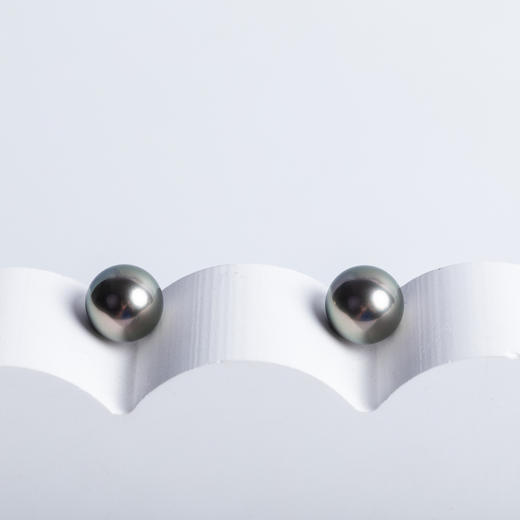 ⁶【大溪地黑珍珠】铂金针耳钉，8-12MM，编号ED119，出证书，48小时鉴赏期——SS06-CR-YMZZ【HOT】 商品图2