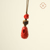 米马饰物 锤纹朱砂沉香手机挂 手里有温 心里有稳 包挂手机挂两用 商品缩略图3