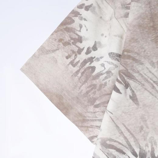 SDSA男装2026新款高贵轻奢国潮复古植物印花扎染圆领短袖T恤百搭 商品图2