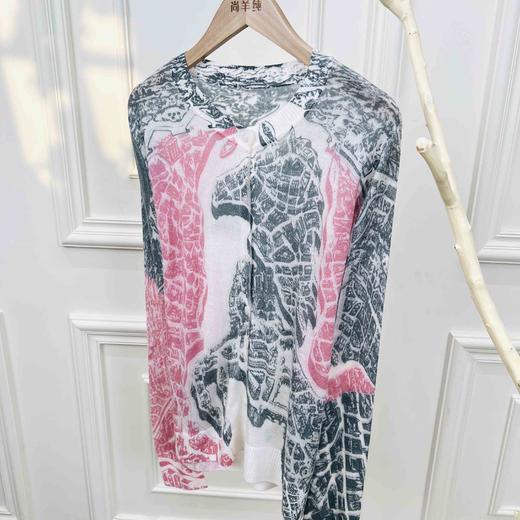 慵懒春日~水溶羊毛圆领显瘦款针织长袖开衫外套 商品图5