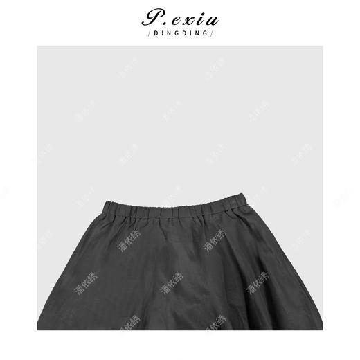 04-1潘依绣丁丁宠粉气质经典黑色花苞半身裙Q93921 商品图2