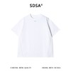 SDSA男装2026新款高贵轻奢潮牌毛边侧缝线金属小圆环短袖T恤百搭 商品缩略图0