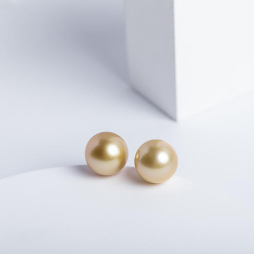 ⁶推荐~极微瑕【南洋金珍珠】18K金耳钉，11-12MM，编号ED109，出证书，48小时鉴赏期——SS06-CR-YMZZ【HOT】 商品图2