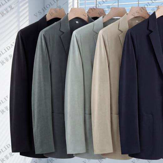 【爆冰玉米格西服】夏冰丝防晒男士西装外套商务休闲西服/0011 商品图1