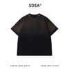 SDSA男装2026新款高贵轻奢j简约复古渐变袖口铆钉短袖T恤百搭时尚 商品缩略图0