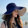 【一帽双面戴！韩系双面遮阳帽】 大帽檐双面渔夫帽 女夏大檐防紫外线户外防晒遮阳休闲百搭女士太阳渔夫帽 商品缩略图0