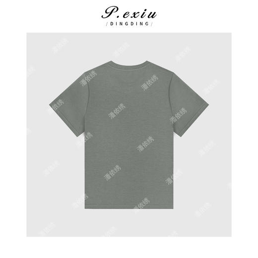 03-5潘依绣丁丁宠粉时尚休闲立体花纹短袖T恤Q10019 商品图1