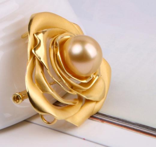 ⁶【南洋金珍珠 大溪地黑珍珠】S925银胸针，13-14MM，编号DZ22，出证书，48小时鉴赏期——SS06-CR-YMZZ【HOT】 商品图1