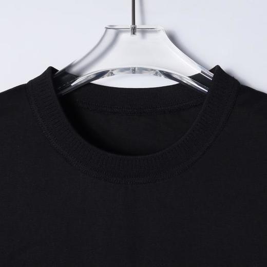 SDSA男装2026新款高贵轻奢美式简约胸前刺绣字母圆领短袖T恤百搭 商品图1