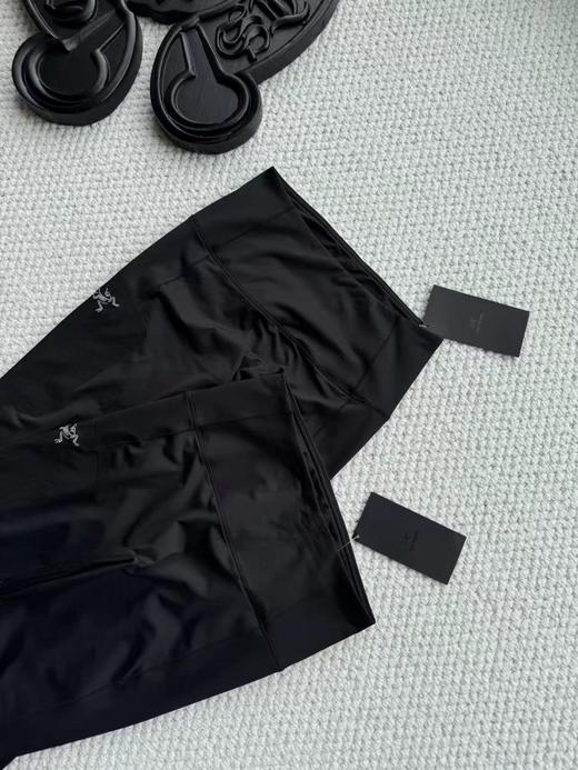 F032906高弹贴合不紧绷运动通勤高腰女子薄绒打底裤瑜伽裤 商品图13