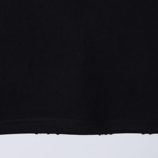 SDSA男装2026新款高贵轻奢时尚简约纯色领口磨破设计圆领短袖T恤 商品图2