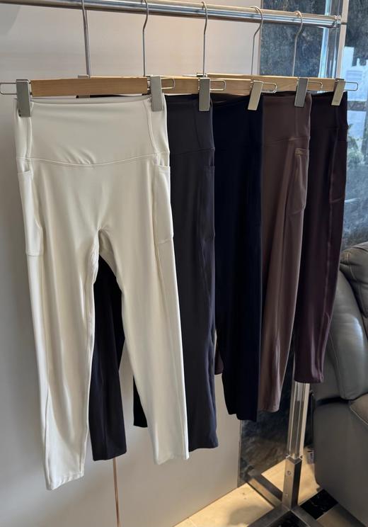 F032990新款弹力高腰收腹运动健身跑步薄款瑜伽打底裤 商品图2