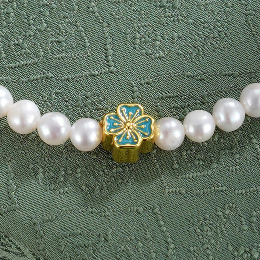 子佩集【幸运如愿】珍珠惜王妃手链【AYSL12】四叶草镀金2602 商品图1