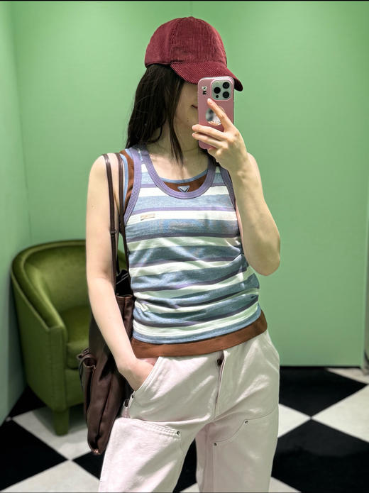 普拉达  26Ss新款条纹背心（MM） 商品图5