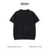 SDSA男装2026新款高贵轻奢老钱风简约纯色半拉链翻领短袖T恤百搭 商品缩略图4