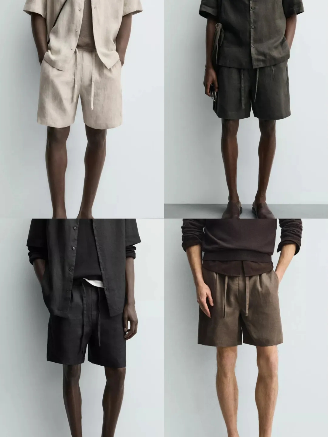 【gqwm-903】男士夏日轻薄透气休闲麻短裤！！