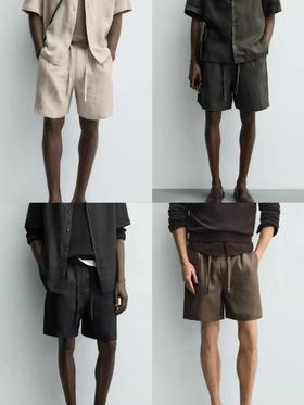 【gqwm-903】男士夏日轻薄透气休闲麻短裤！！