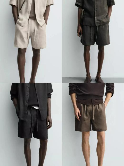 【gqwm-903】男士夏日轻薄透气休闲麻短裤！！ 商品图0