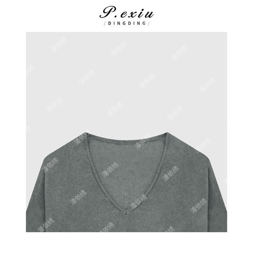 03-5潘依绣丁丁宠粉法式系腰绑带V领针织长袖Q13883 商品图2