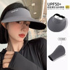 冰丝无痕一体防晒帽女夏季空顶大帽檐可折叠遮阳防紫外线太阳帽子 商品缩略图0
