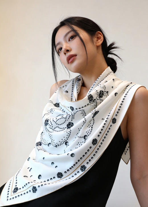 Chanel珍珠山茶花系列。白底山茶花。黑金山茶花。自己备注颜色。 商品图1