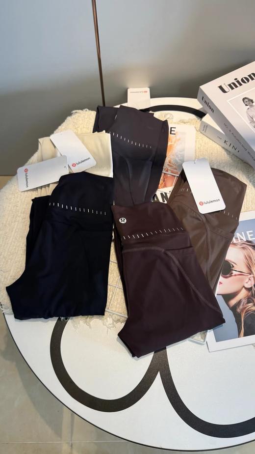 F032990新款弹力高腰收腹运动健身跑步薄款瑜伽打底裤 商品图6