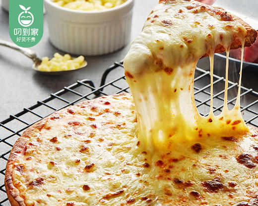 【预售-4月8日配送】汉帝×妙可蓝多芝士多多披萨（7寸）/1盒（170克）生产日期：3月16日 商品图2