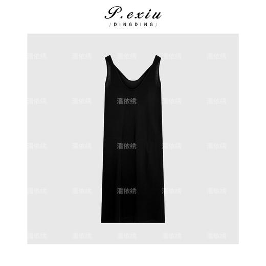 03-5潘依绣丁丁宠粉法式金属卡扣长款连衣裙Q18219 商品图1