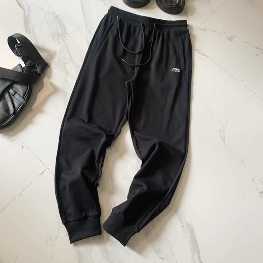 F032915春季新款抽绳设计小LOGO刺绣卫裤基础收口针织长裤 商品图8